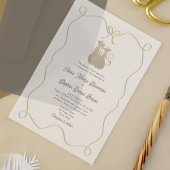 Unieke Romantische Bruiloft Acryl Uitnodigingen