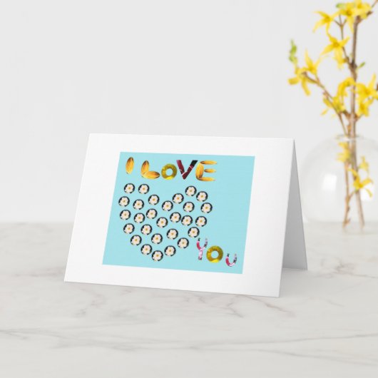 unieke romantische wenskaarten kaart (Gele Bloem)