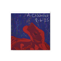 Unieke roodgekleurde superheld Stretched Canvas Ar