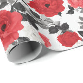 Unieke Roos Boho Inpakpapier (Rol Hoek)