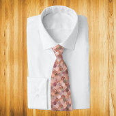 Unieke Roos Gold Glitter Mermaid Scales Folie Stropdas