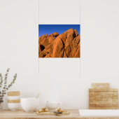 Unieke rotsformatie, Californië Poster (Keuken)