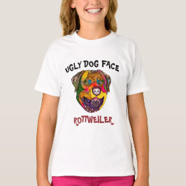 Unieke rottweiler lelijke hond T-shirt