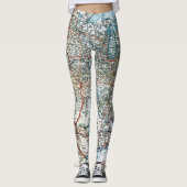 Unieke  routekaart van de Verenigde Staten Leggings (Voorkant)