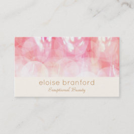 Unieke Roze Abstract Bokeh Spa Beauty Salon Visitekaartje