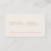 Unieke Roze Abstract Bokeh Spa Beauty Salon Visitekaartje (Achterkant)