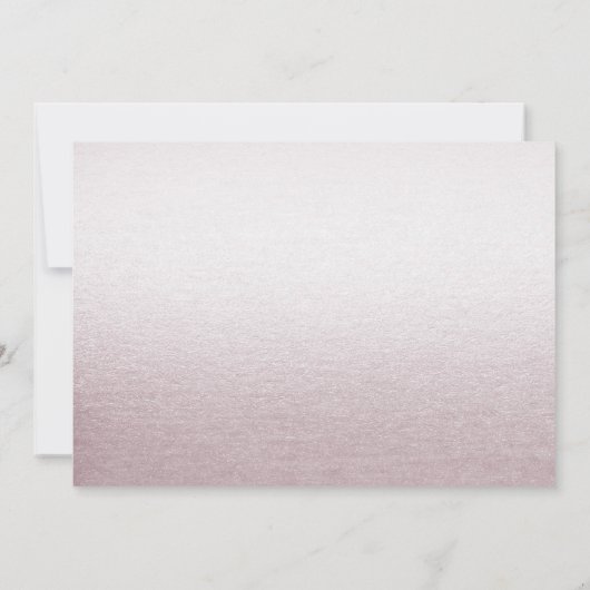 Unieke roze bloem Bewaar de datum Save The Date (Achterkant)