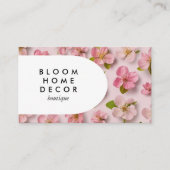 Unieke Roze Bloemen Fotografie QR Code Arch Visitekaartje (Voorkant)