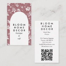 Unieke Roze Bloemen Fotografie QR Code Arch