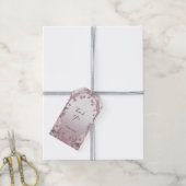 Unieke Roze Bloemen Gift Label Cadeaulabel (Met Touw)
