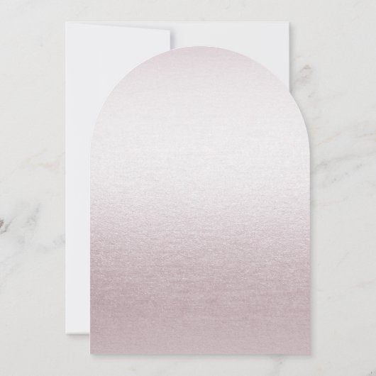 Unieke Roze Bloemen Huwelijksuitnodiging Kaart (Achterkant)