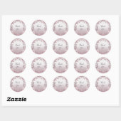 Unieke Roze Bloemen Sticker (Vel)