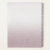 Unieke roze bloemen trouwplanner planner (Achterkant)