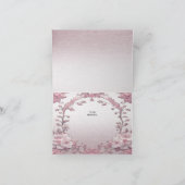 Unieke roze bloemenbedankkaart bedankkaart (Binnen)