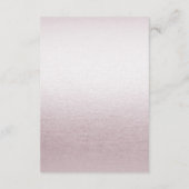 Unieke roze bloemendetailbehuizing Kaart (Achterkant)