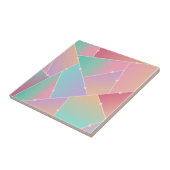 "Unieke Roze Glaspatroon fancy kleur Tegeltje (Zijkant)