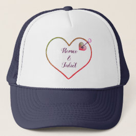 Unieke Roze Rode Liefde Hart Valentijnsdag Trucker Pet