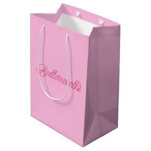 Unieke Roze & Rode Typografie Zakelijke Naam Medium Cadeauzakje