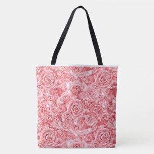 Unieke Roze Roos Groot Tas
