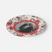 Unieke Rozen Bruilofts Borden Voor Verlovingsfeest Papieren Bordje (Gekanteld)