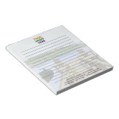 Unieke Rustic Lake Corporate Logo Lined Notitieblok (Schuin)