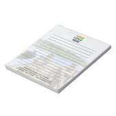 Unieke Rustic Lake Corporate Logo Lined Notitieblok (Linkerzijde)