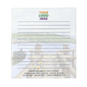 Unieke Rustic Lake Corporate Logo Lined Notitieblok (Voorkant)