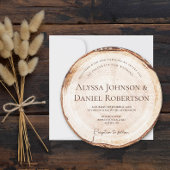 Unieke Rustic Wedding Wood Snijboomschors Kaart