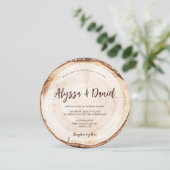 Unieke rustieke bruiloft met foto kaart (Staand voorkant)