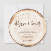 Unieke rustieke bruiloft met foto kaart (Voorkant)