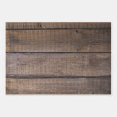 Unieke Rustieke Houten Huwelijkspartij Inpakpapier Vel (Voorkant 3)