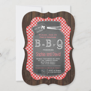 Unieke Rustieke Pot Chalkboard Baby Shower Kaart
