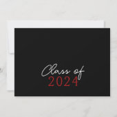 Unieke Rustieke Rode Filmstrip 6 Foto Afstuderen Kaart (Achterkant)