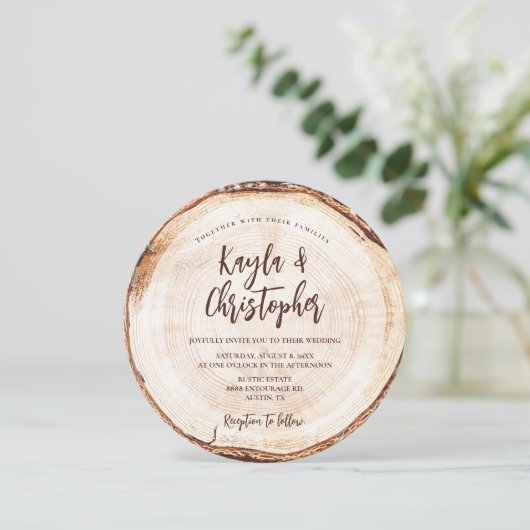 Unieke Rustige Bast met houtwaren Aangepast Kaart (Staand voorkant)