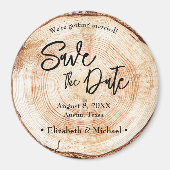 Unieke Rustige bruiloft - Schuif Boom - Aangepast Magneet (Voorkant)