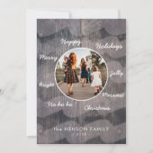 Unieke Rustige kerstwaantjes - Foto Feestdagenkaart (Voorkant)