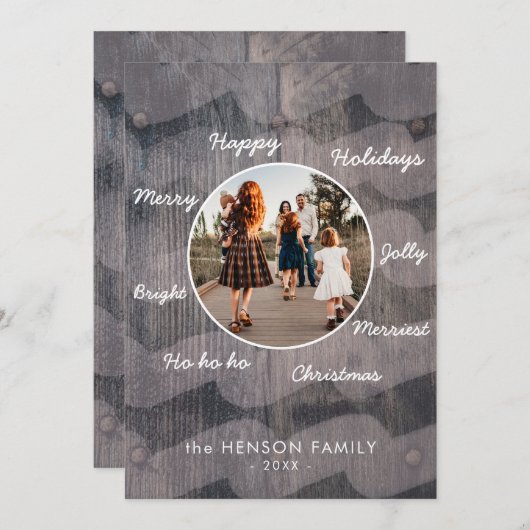 Unieke Rustige kerstwaantjes - Foto Feestdagenkaart (Voorkant / Achterkant)