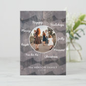 Unieke Rustige kerstwaantjes - Foto Feestdagenkaart (Staand voorkant)