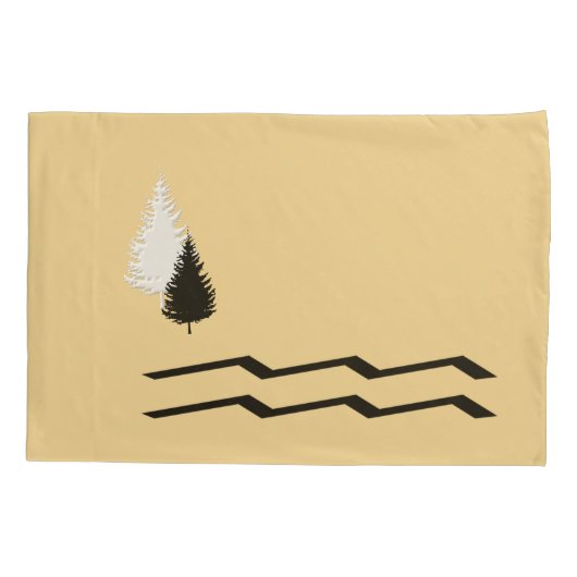 Unieke Rustige Kussensloop-/rivierreeks Kussensloop (Achterkant-Links)