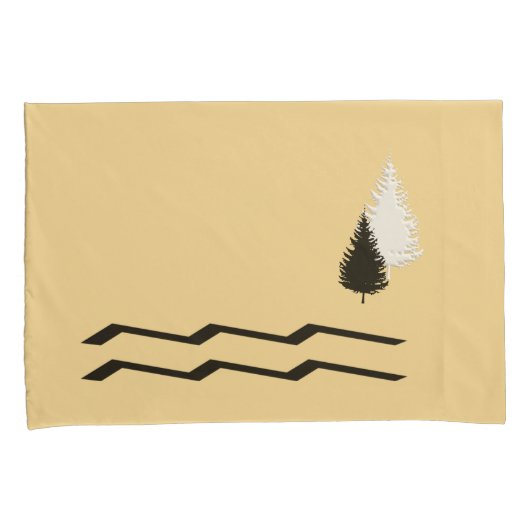 Unieke Rustige Kussensloop-/rivierreeks Kussensloop (Voorkant-Rechts)