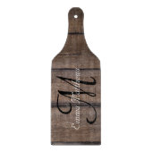 Unieke Rustige Passen getrouwd Weddenschap Monogra Snijplank (Voorkant)