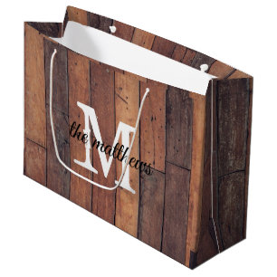 Unieke Rustige Wooden Monogram Farmhouse Barn  Groot Cadeauzakje