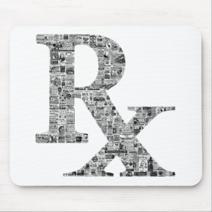 Unieke Rx Pharmacy Apothecary Mousepad Muismat