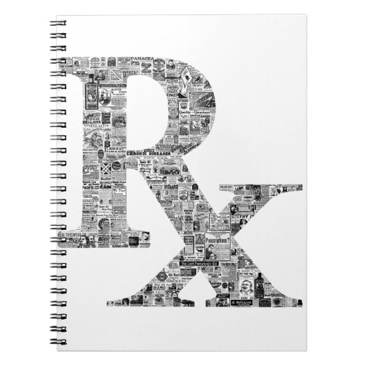 Unieke Rx Pharmacy Apothecary Notitieboek (Voorkant)