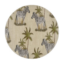 Unieke Safari Zebras & Palm Bomen