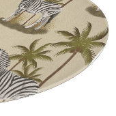 Unieke Safari Zebra's & Palmbomen Snijplank (Hoek)