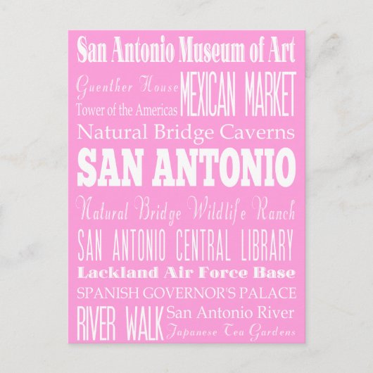 Unieke San Antonio, Texas Gift Idee Briefkaart (Voorkant)