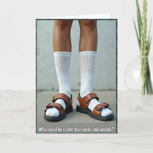 Unieke Sandalen Verjaardagskaart Kaart