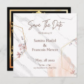 Unieke Save The Date Trouw Uitnodiging (Voorkant / Achterkant)