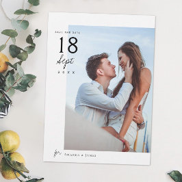 Unieke Save the Dates met foto Kaart